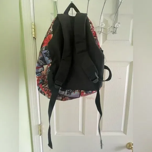 Marvel Backpack - Captain America Book bag - Gorpcore - red white blue Y2K Hulk - Picture 2 of 3